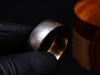 Custom Handmade Damascus Steel Ring With Brass Inlay Wedding Ring Engagement Ring