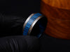 Engagement Beautiful Custom Handmade Steel Ring Damascus Wooden Inlay Ring