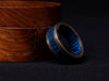 Engagement Beautiful Custom Handmade Steel Ring Damascus Wooden Inlay Ring