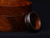 Beautiful Custom Damascus Handmade Steel Ring Damascus Wooden Inlay Ring Wedding Ring