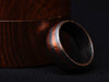 Handmade Damascus Steel Ring With Double Brass Lines Wedding Ring Engagement Ring